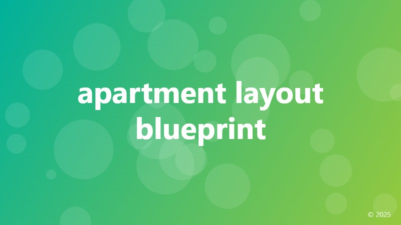 apartment layout blueprint