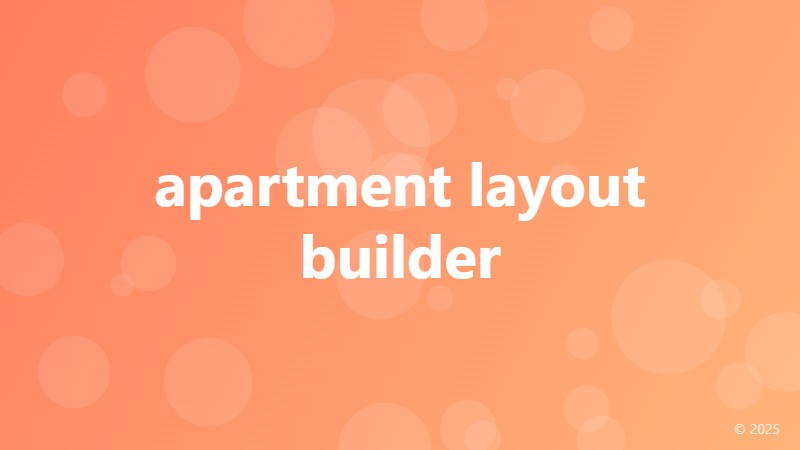 apartment layout builder