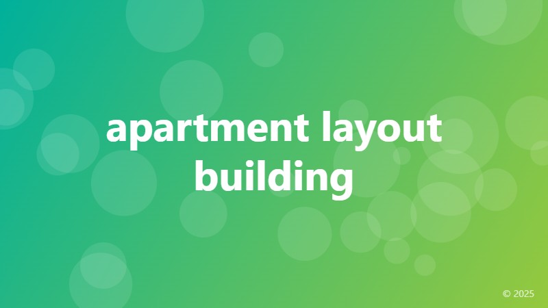 apartment layout building