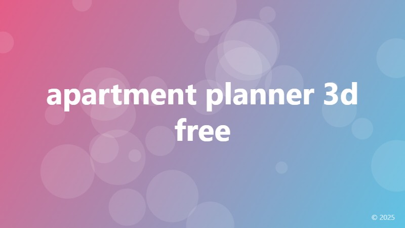 apartment planner 3d free