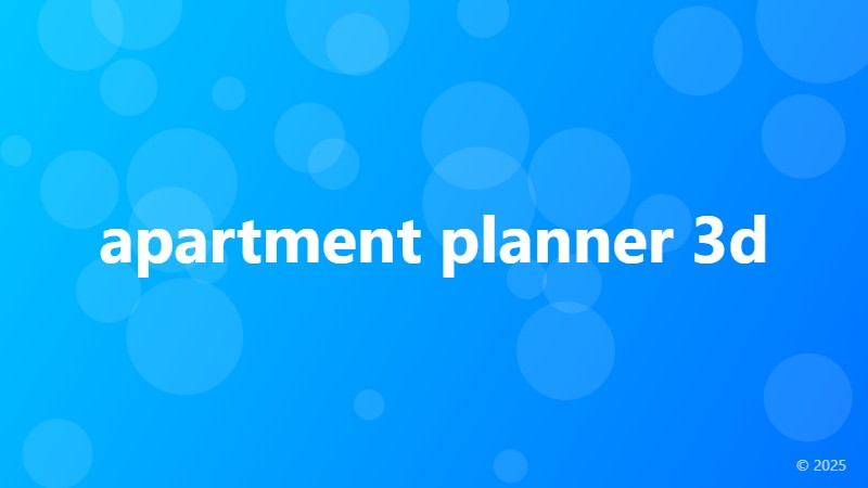 apartment planner 3d