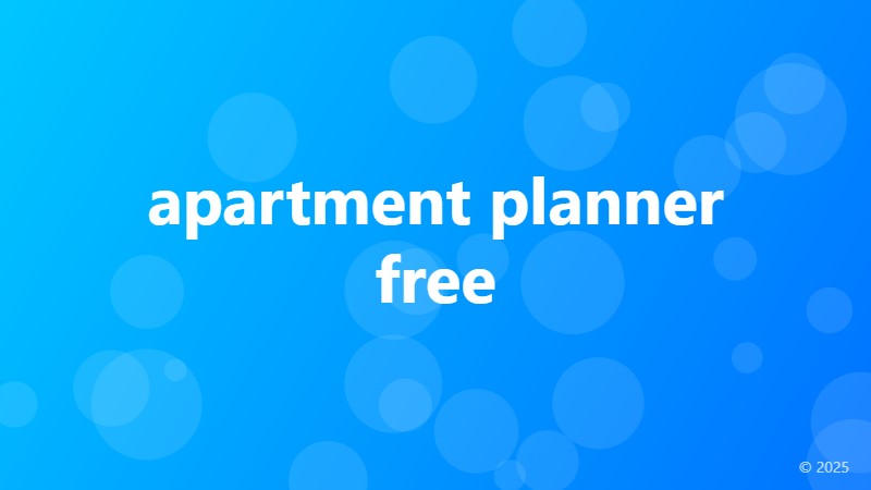 apartment planner free