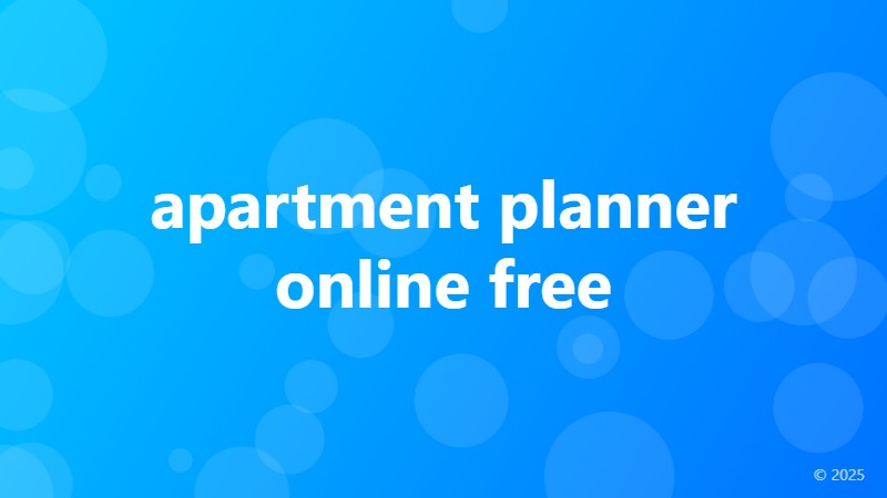 apartment planner online free