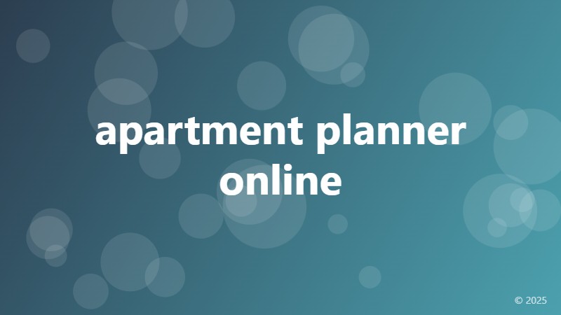 apartment planner online