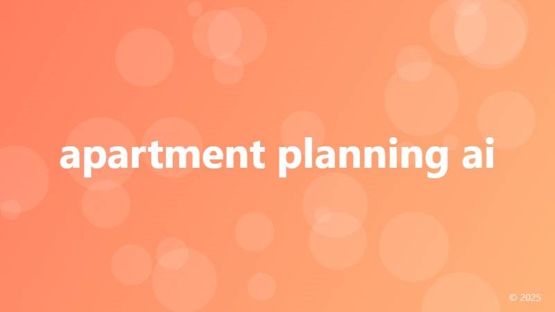 apartment planning ai