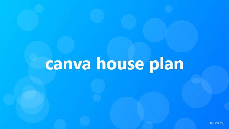 canva house plan