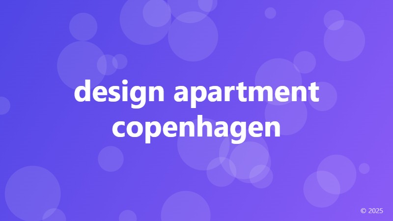 design apartment copenhagen