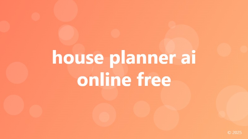 house planner ai online free