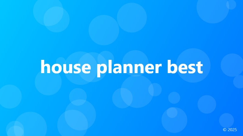 house planner best