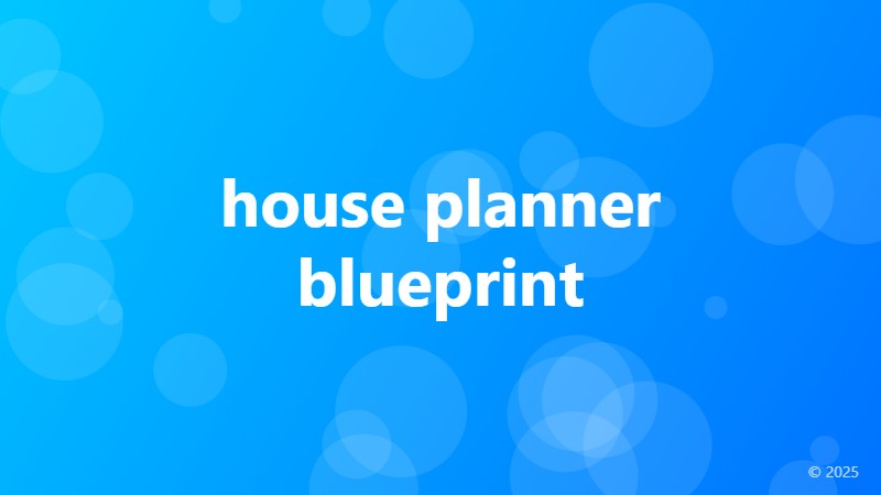 house planner blueprint