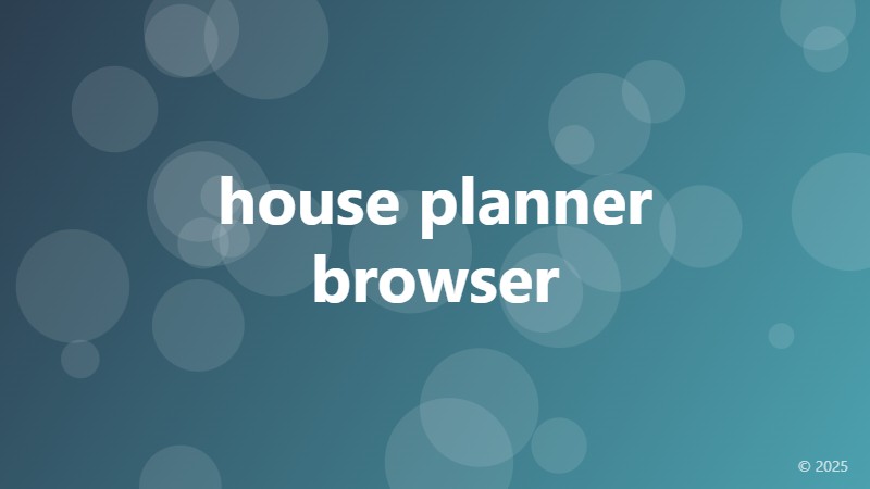 house planner browser