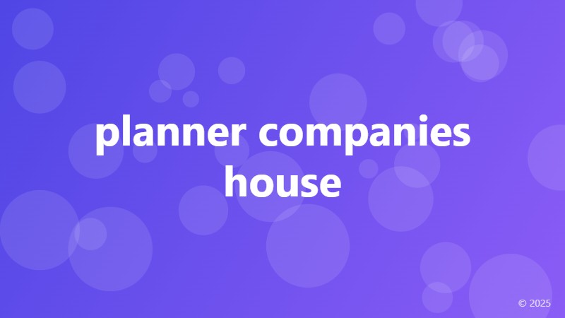 planner companies house