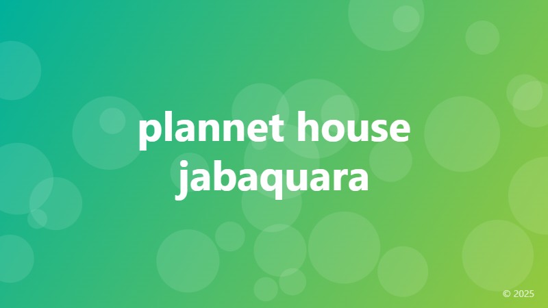 plannet house jabaquara