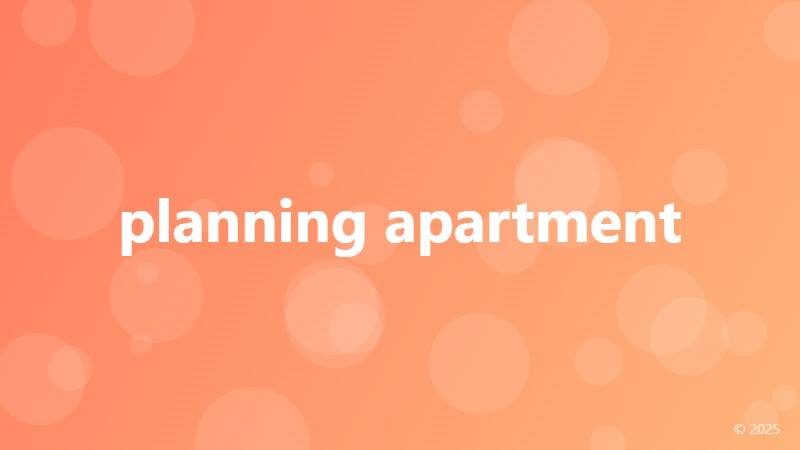planning apartment
